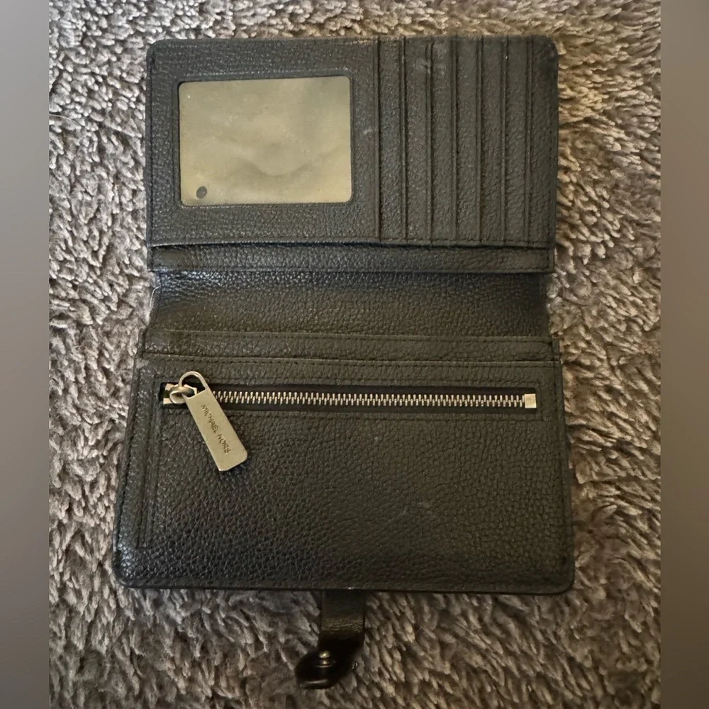MICHAEL KORS Adele Slim Bi Fold Leather Wallet